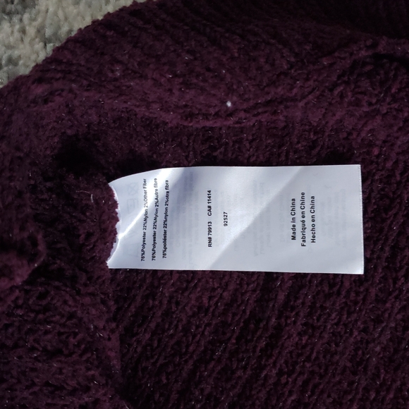 Cowl Neck Chenille Maternity Sweater - Picture 3 of 4